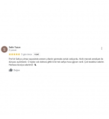 Annemin akıllı mercek ameliyatı ile dünyası aydınlandı.